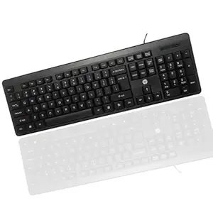 HP K100 Wired Keyboard, Quick, Comfy and Accurate, USB Plug &amp;amp; Play Setup,LED Indicators(7J4G1AA)